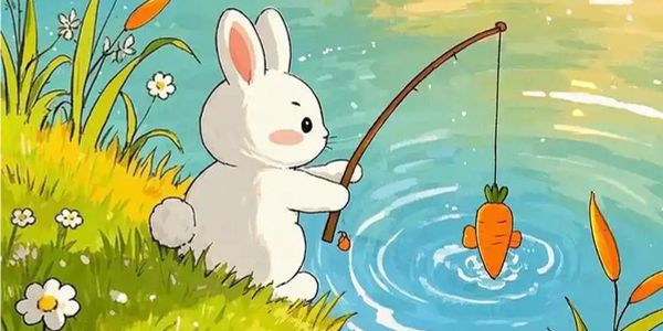 兔子喜欢吃胡萝卜,但钓鱼就要用鱼饵